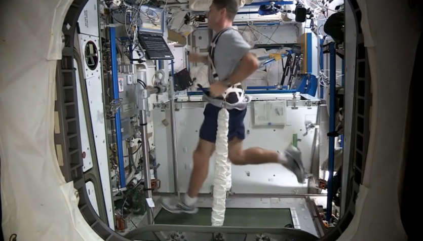 Astronautas se preparan. Pero la pérdida de masa corporal es inevitable