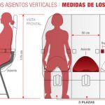 Asientos verticales; nueva forma de viajar