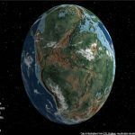 La Tierra hace millones de años atrás vista desde un simulador La tierra del pasado vista desde un simulador