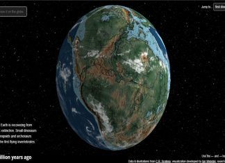 La tierra del pasado vista desde un simulador