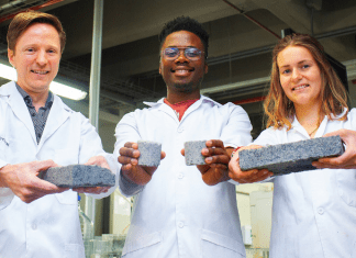 Un ladrillo hecho de orina