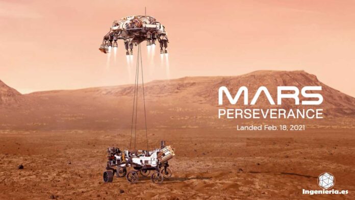 el Perseverance aterrizó en Marte