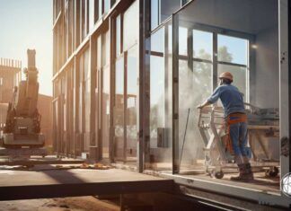 robot grua para cristales