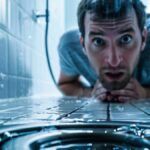 prevención de atascos en la ducha