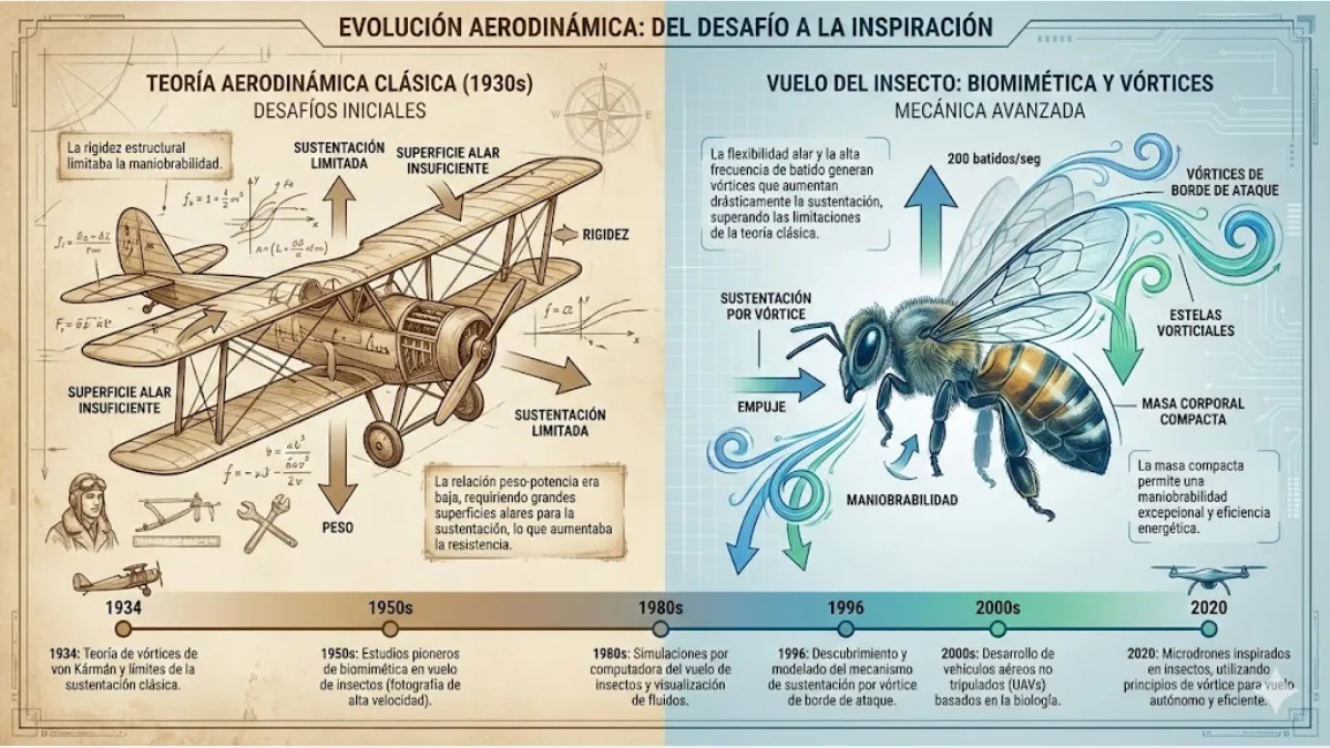 evolución aerodinámica del desafío a la inspiración infografía