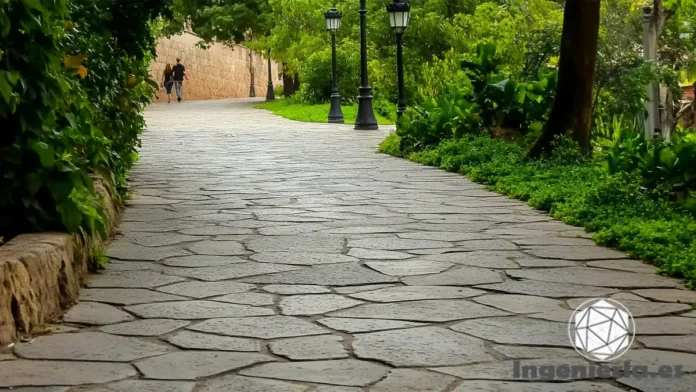 ventajas del hormigón impreso para renovar senderos