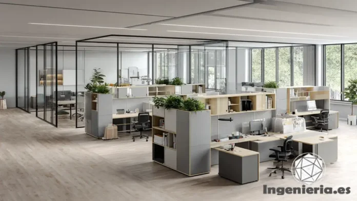 cómo diseñar oficinas flexibles con estructuras modulares