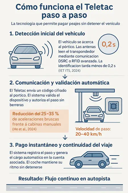 cómo funciona el teletac paso a paso infografía