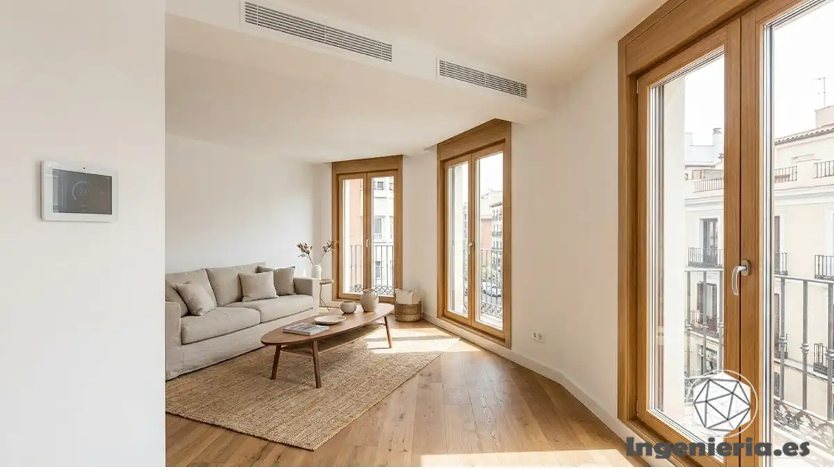 Climatización eficiente integrada en vivienda reformada