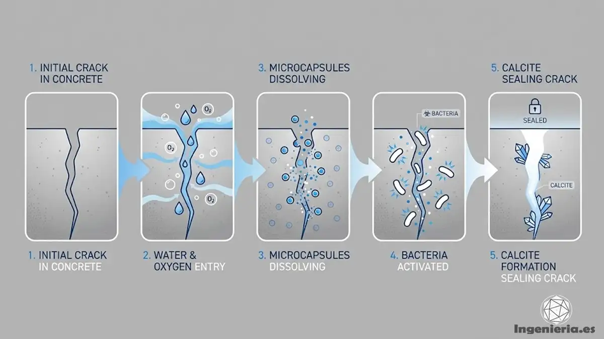 El principio activo bacterias, nutrientes y microcápsulas en la mezcla