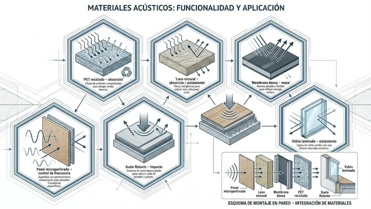 Tipos de materiales para la insonorización moderna