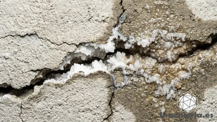 cómo funciona hormigón autorreparable