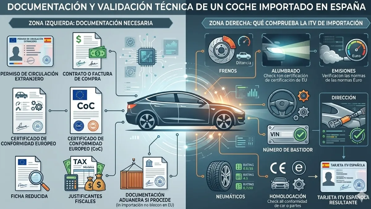 Pasos habituales para completar la matriculación del vehículo en España