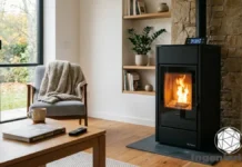 cómo funciona el control electrónico de combustión en estufas de pellets