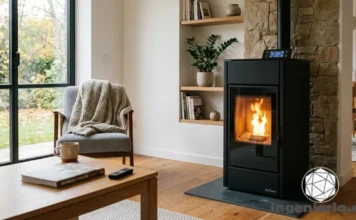 cómo funciona el control electrónico de combustión en estufas de pellets