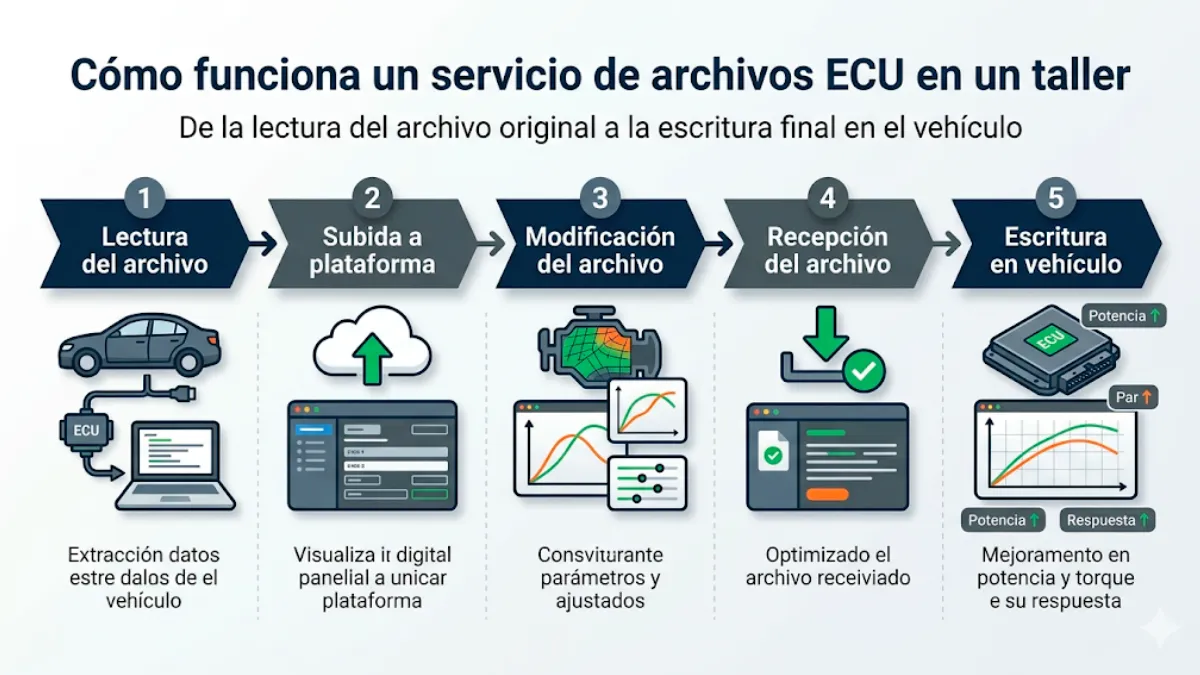 cómo funciona un servicio de archivos ECU