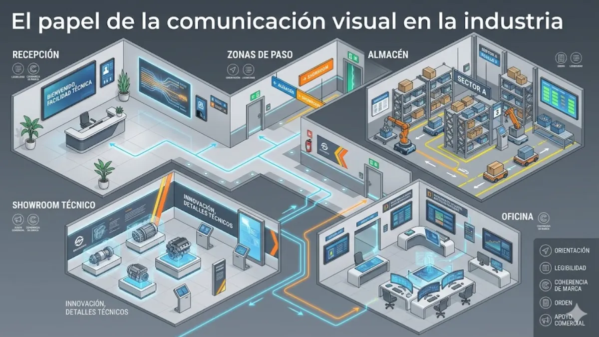comunicar visualmente en un entorno industrial