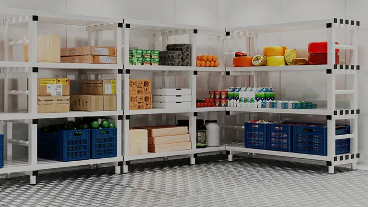 estanterías de pcv para la industria alimentaria
