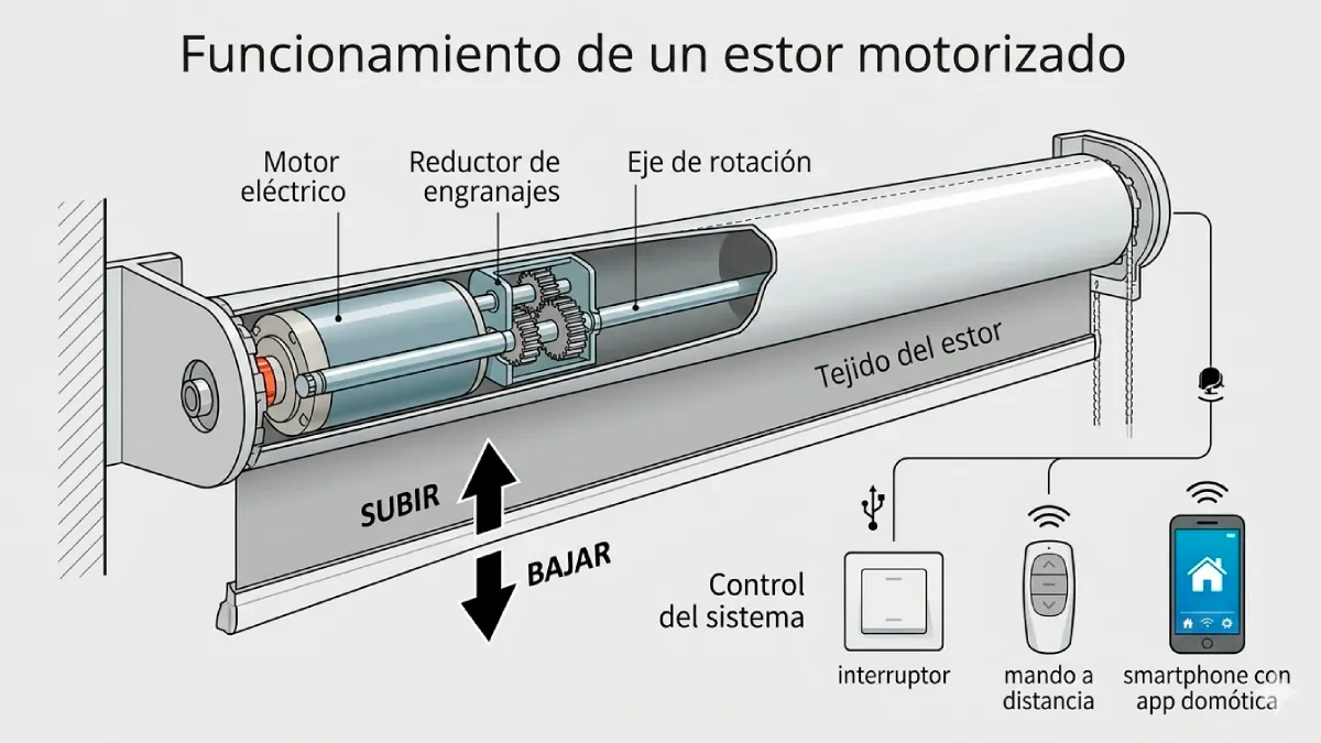 motorización de estores