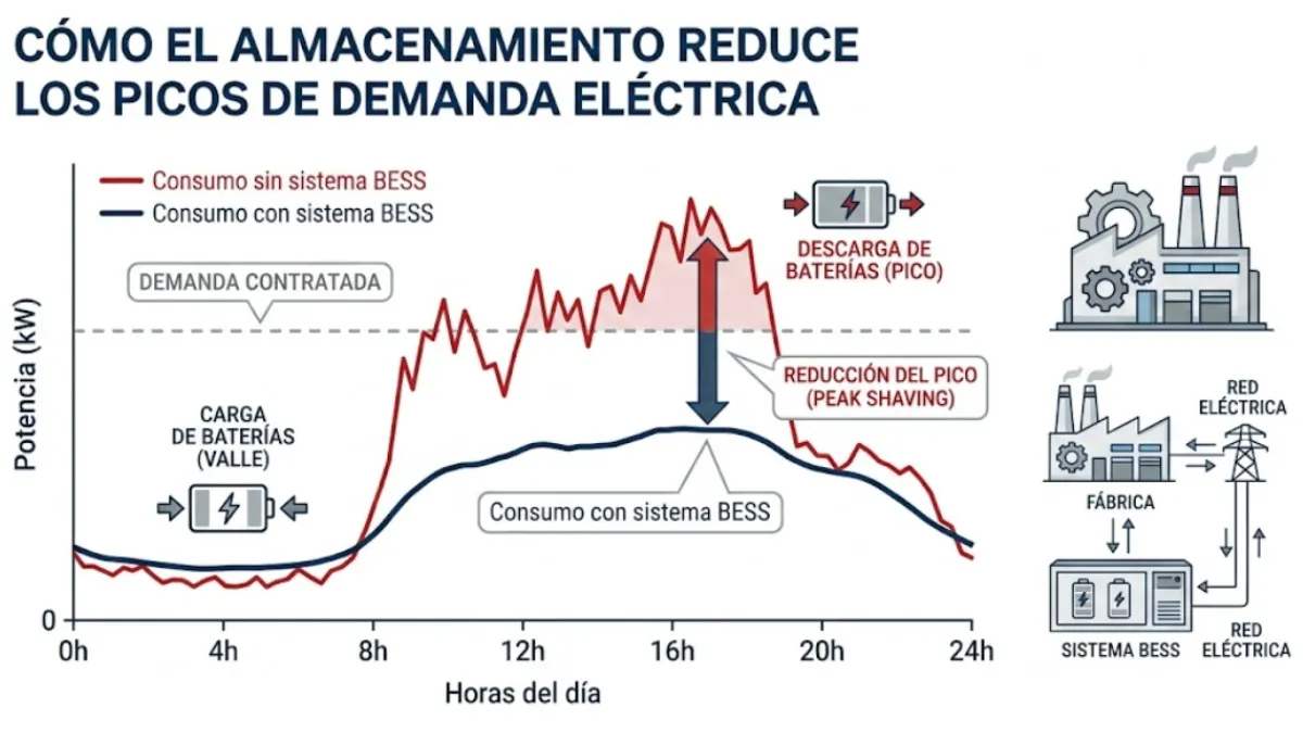 reducción de cargos por demanda máxima