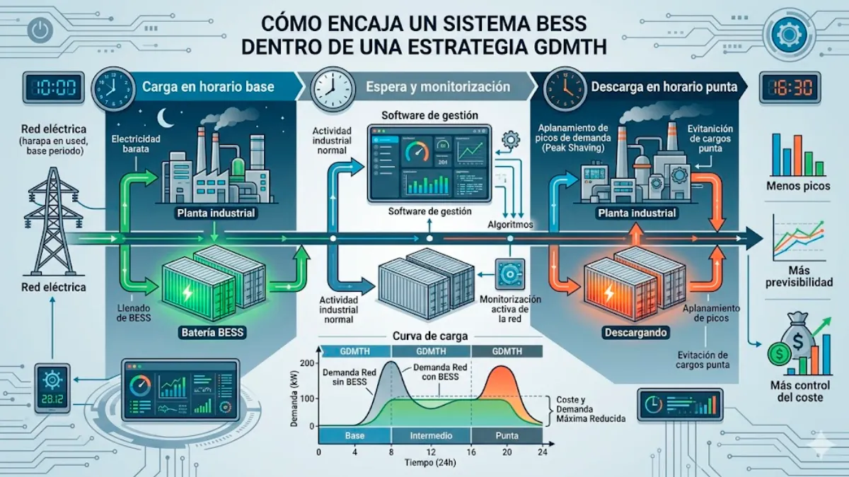 Cómo encaja un sistema BESS dentro de una estrategia GDMTH