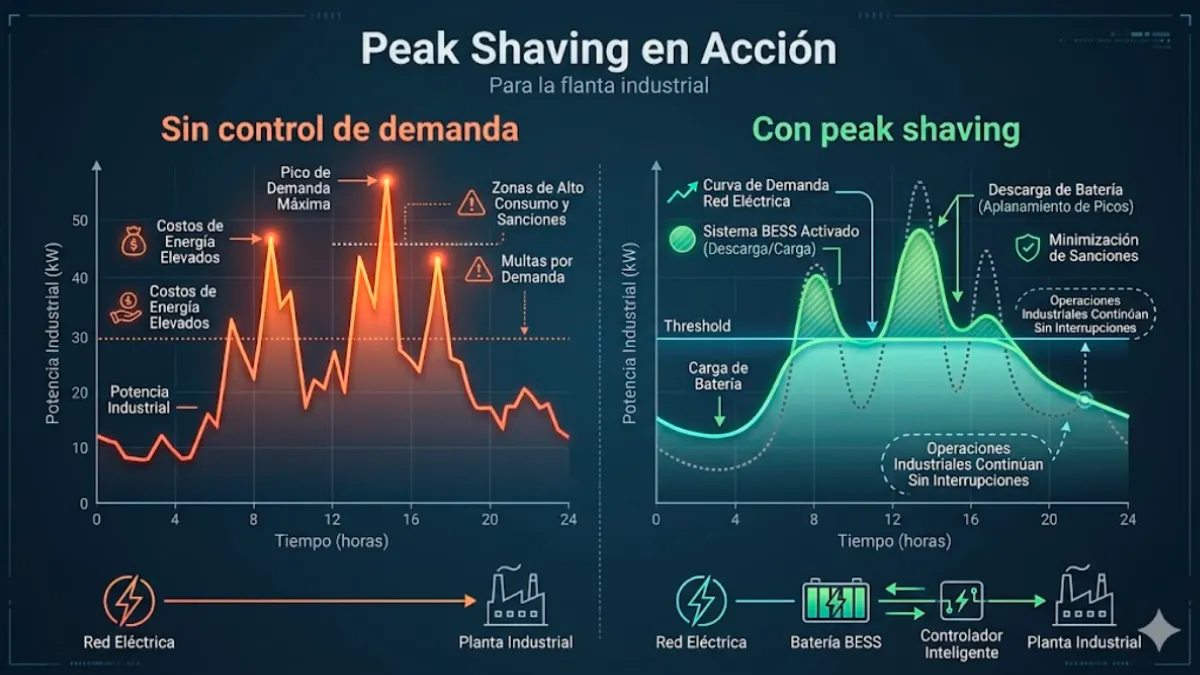 Peak shaving en acción