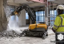 cómo funcionan los robots de demolición en obras complejas