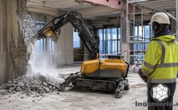 cómo funcionan los robots de demolición en obras complejas