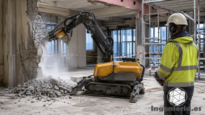 cómo funcionan los robots de demolición en obras complejas