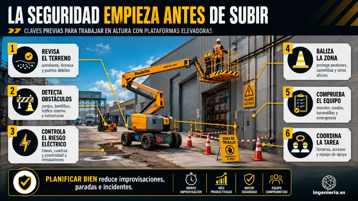 la seguridad empieza antes de subir infografía