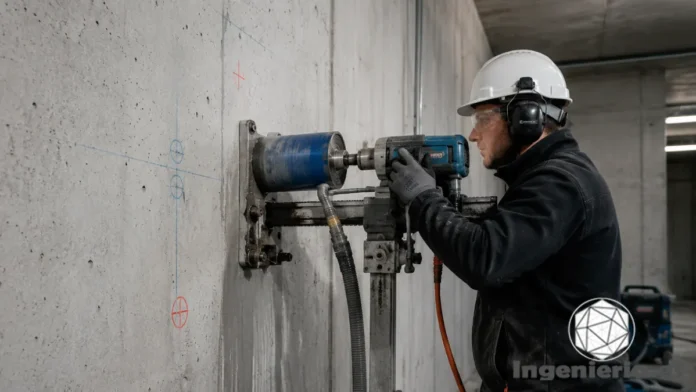 cómo hacer perforaciones en hormigón armado para instalaciones sin dañar la estructura