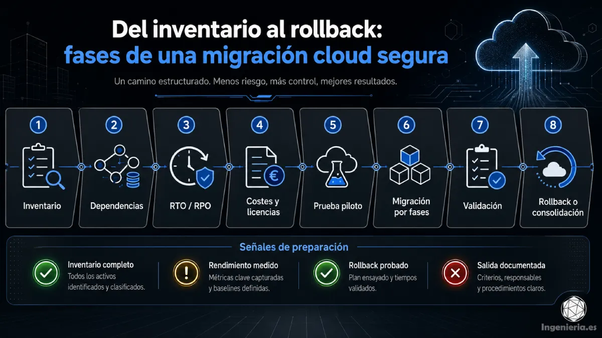 del inventario al rollback infografía