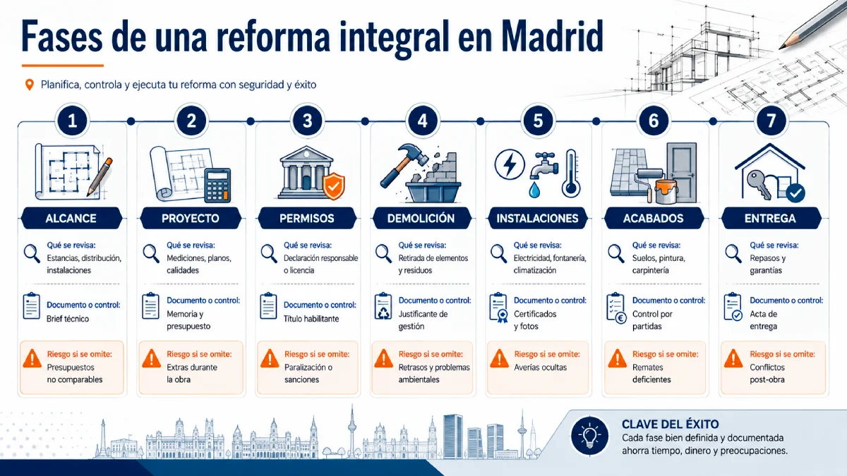 pasos de una reforma integral en madrid