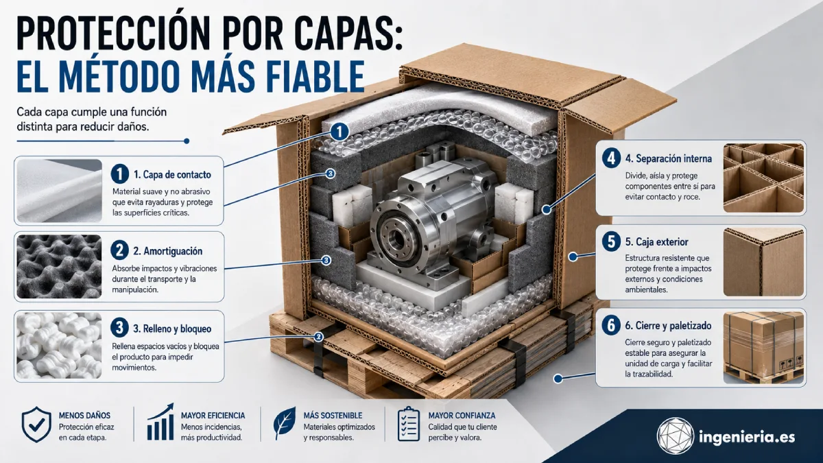 protección por capas infografía