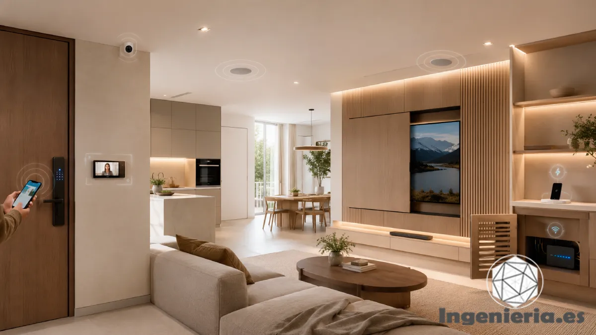 Seguridad, sonido y equipamiento integrado