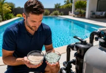 cuándo conviene cambiar la arena de sílice por vidrio filtrante en una piscina