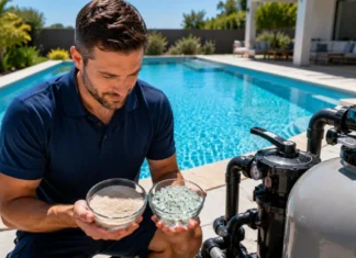 Arena de sílice o vidrio filtrante: cuándo conviene cambiar el material del filtro de la piscina cuándo conviene cambiar la arena de sílice por vidrio filtrante en una piscina