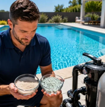 cuándo conviene cambiar la arena de sílice por vidrio filtrante en una piscina