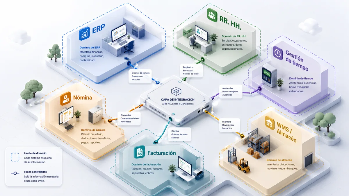 capa de integración infografía