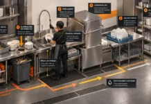 Cómo diseñar el flujo de lavado en una cocina profesional sin cruces entre limpio y sucio cómo diseñar el flujo de lavado en una cocina profesional sin cruces entre limpio y sucio