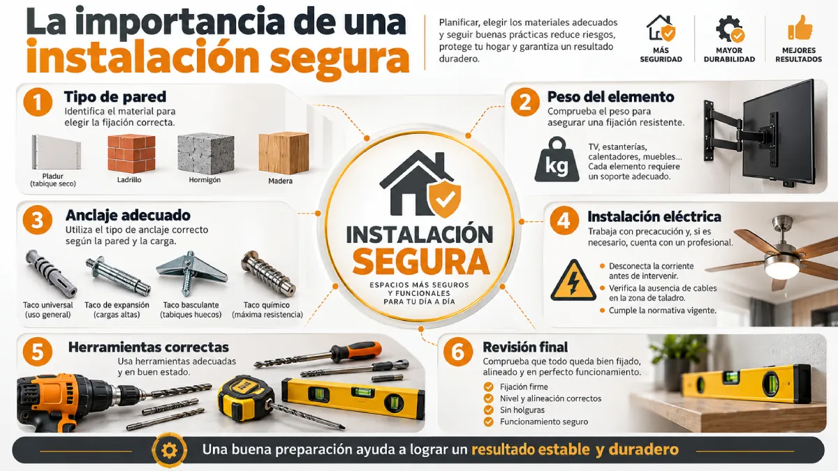 la importancia de una instalación segura infografía