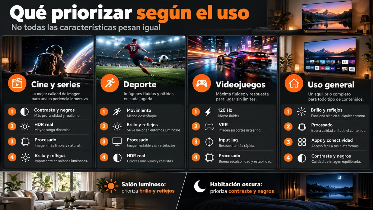 qué priorizar según uso infografía